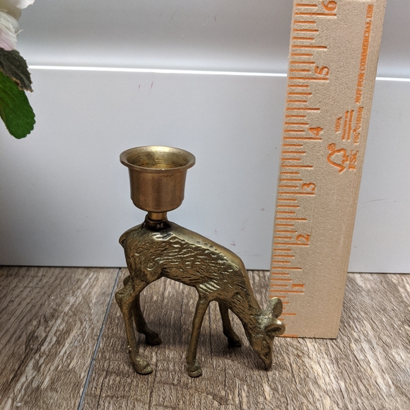 Accents Vintage Brass Deer Candle Holder Poshmark